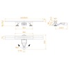 RGW 76215380-04 Душевой трап RGW SDR-53B-80 V-образный 800 Черный ? 50 мм сифон + ножки, под плитку