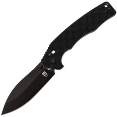 Фото Складной нож Obertech ns-01 thumb stud, сталь VG-10, рукоять G10, черный