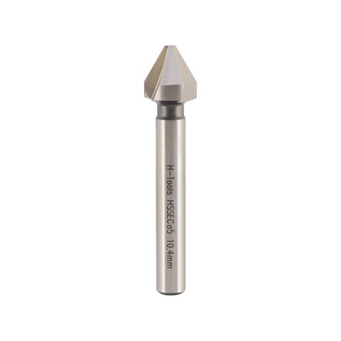 Зенковка ц/х 60° 10,4мм HSSE-Co5 3z DIN334C L56мм d6мм H-Tools 896104EHT