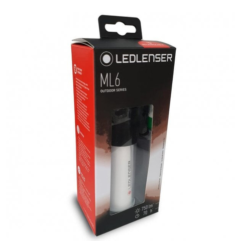 Фонарь походный Led Lenser ML6, белый/чёрный, светодиодный, 18650 (500929)