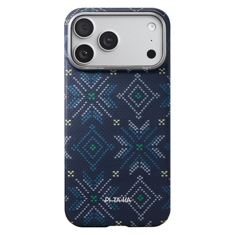 Чехол Pitaka Edge Case для iPhone 17 Pro, Синий | Navy