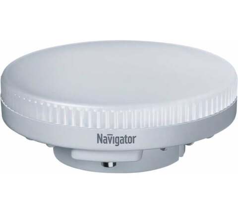 Лампа светодиодная Navigator  NLL-GX53-10-230-6.5K цоколь GX53, таблетка GX53, 10Вт, холодный 6500K, световой поток 850лм, 220–240В, матовая, 40000ч. - купить в компании MAKtorg