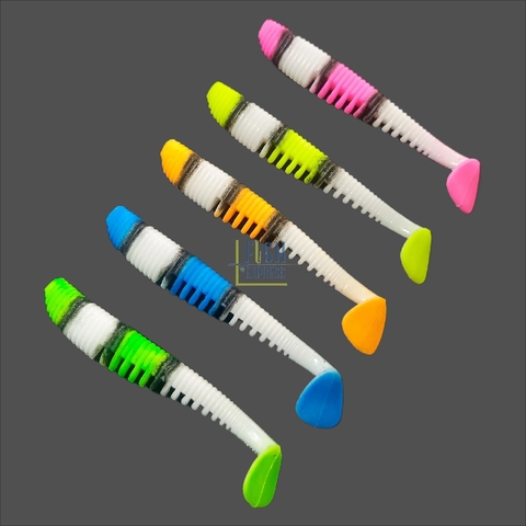 114 MIX Силиконовая приманка NEON 68 AWA длина 9 см в пачке 5 шт