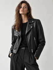 Новая кожаная куртка Emporio Armani, S