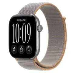 Умные часы Apple Watch Series 12 GPS, 46mm, Space Gray Aluminum Case with Chambray Blue Sport Loop