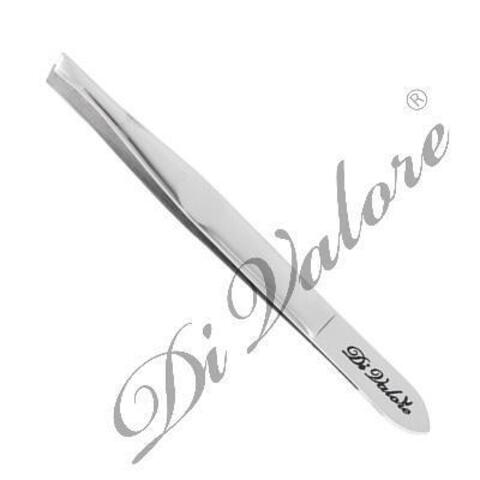 Di Valore 103-024 Пинцет для бровей, дл. 9,1см, со скошенными кончиками, БЛЕСТЯЩИЕ