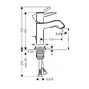 Hansgrohe Metropol 31300090 Смеситель для раковины однорычажный с донным клапаном