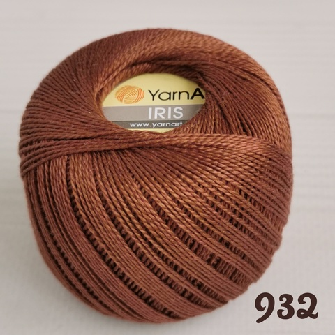 YARNART IRIS 932, Коричневый