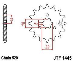 Звезда ведущая JTF1445 13SC