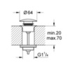 GROHE 65807000 Донный клапан