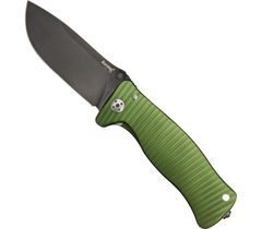Фото Нож складной LionSteel SR1A GB, сталь D2, рукоять алюминий, зелёный