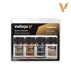 Набор красок Vallejo Pigments Set: Stone & Cement