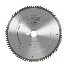 Диск пильный для алюминия 260х3.2х30Hх80T A=-5° Woodwork 36.260.80