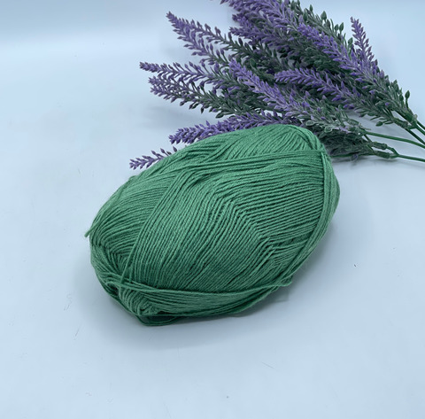 Stock Arcobaleno 300-500м/100 гр. 75% Меринос 25%Полиамид , Зеленый, 40484