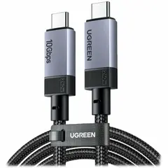 Кабель UGREEN L701 (95619) USB-C to USB-C 3.2 Gen2 240W Max, 2м, серый космос