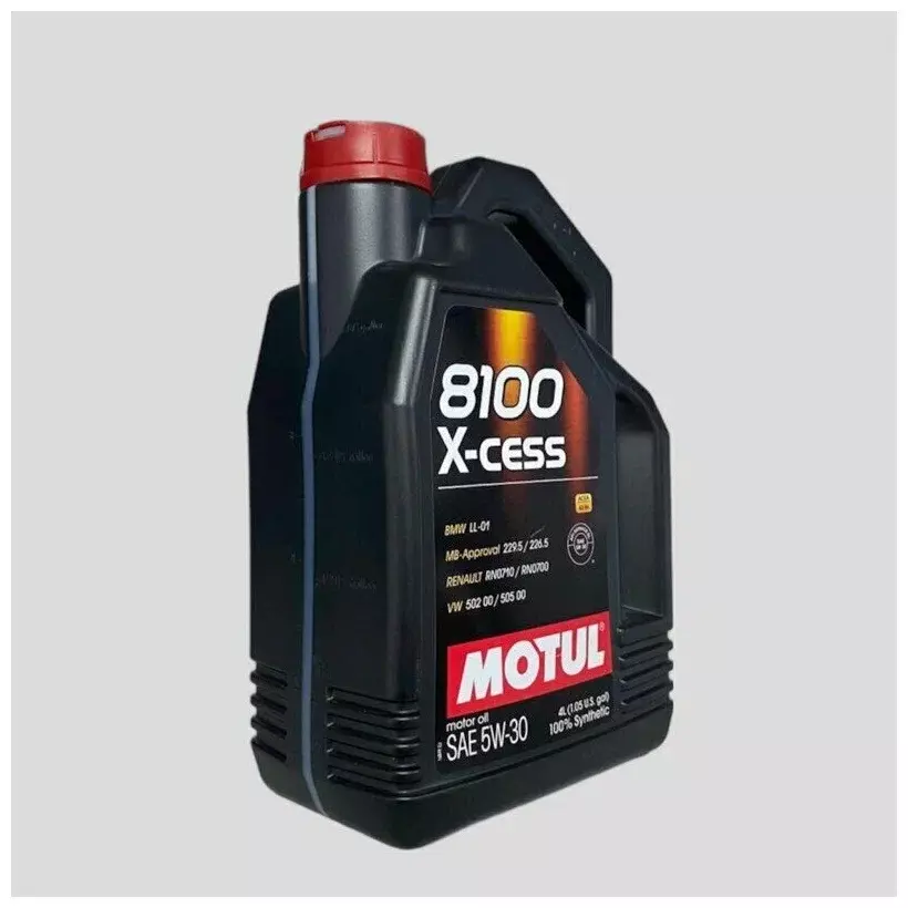 Масло моторное Motul 8100 X-cess A3/B3/B4 5W-30 синтетическое 4 л