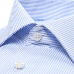 Сорочка мужская Seidensticker Slim Fit 01.693640-11 в полоску голубая