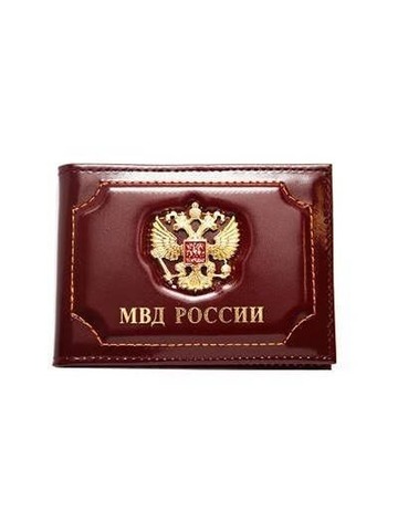 Обложка на удостоверение со знаком МВД РФ