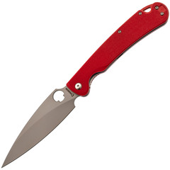 Фото Складной нож Daggerr Sting XL beadblast, сталь VG-10, рукоять Red G10