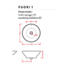 ArtCeram TFL002 01 00 BI*0 Раковина накладная, 43x43, цвет: белый