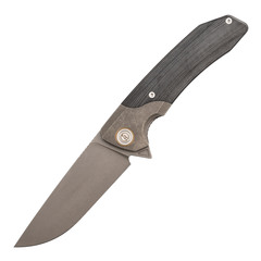 Фото Складной нож Maxace Goliath Black, сталь Bohler K110, рукоять G-10/сталь