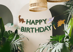 Гирлянда "С Днем Рождения" [Happy Birthday] "Динозавры" 3 м