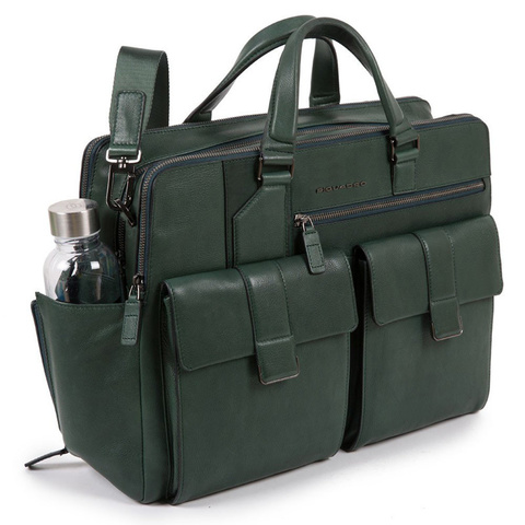 Портфель Piquadro Kobe CA4938S105/VE зелёный натур.кожа