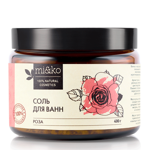 Соль для ванн Роза 400 г