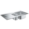 GROHE K400 31567SD0 Мойка кухонная с двумя чашами