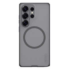 Чехол серый тонированный c MagSafe для Samsung Galaxy S26 Ultra, серия Super Frosted Shield Pro Magnetic (Clear version) от Nillkin
