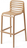 Стул пластиковый барный Doga Stool капучино