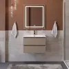 BelBagno KRAFT 39-700/390-2C-SO-СO База под раковину подвесная с фрезерованными ручками по всей длине фасада с 2 выкатн. ящ.,Бежевый Мат.,700x395x500