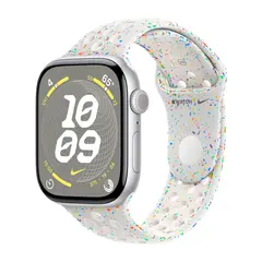 Умные часы Apple Watch Series 10 GPS, 46mm, Silver Aluminium Case with Nike Sport Band M/L, Pure Platinum (Чистая платина) MWX03/MYL53