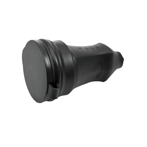 Розетка 1-м MultiSet 16А 250В IP44 с заземл. каучук черн. SE MST4002BK