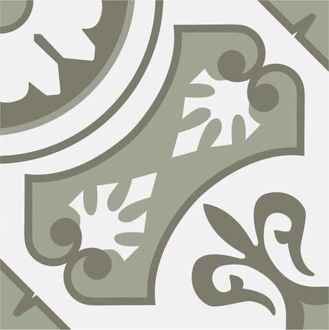 Smile Tile Эклектика Пальмира Зеленый 20x20