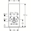 Geberit Monolith Plus 131.221.SJ.5 Сантехнический модуль для подвесного унитаза