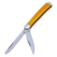 Фото Нож складной Cold Steel Trapper, сталь 8Cr13MoV, рукоять кость, желтый