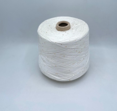 Filati Naturali (пр.Италия),art-Eucalipto, 560м/100гр, 100%Эвкалипт+пайетка , цвет-Молочный+золото, арт-30370