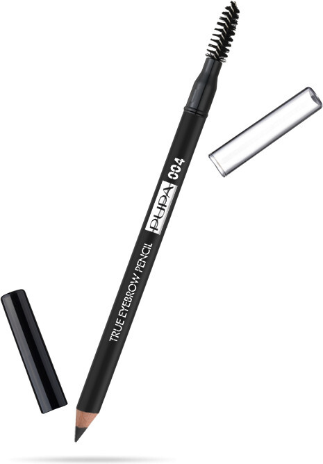 Карандаш для бровей стойкий TRUE EYEBROW PENSIL, 004 оттенок Черный