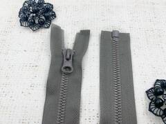 Молния трактор литая T5, L 85 см, серо-бежевый