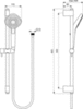 Ideal Standard Idealrain Evo B2234AA Душевой гарнитур 60,3 см 3 режима