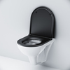 Am.Pm C901700SCmb Gem подвесной унитаз FlashClean с черным матовым сиденьем микролифт