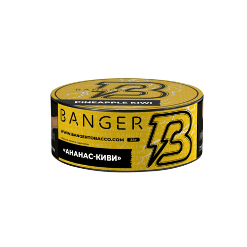 М. Табак для кальяна Banger Пайнепл Киви (Ананас, киви), 25г.