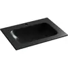 Ceramica Nova Grace CN7011MB Раковина накладная с отверстием под смеситель, 61x45.7, цвет: черный матовый