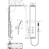 Hansgrohe Raindance 27008400 Душевая панель с термостатом 128,1 см с верхней лейкой 18х18 см 2 режима