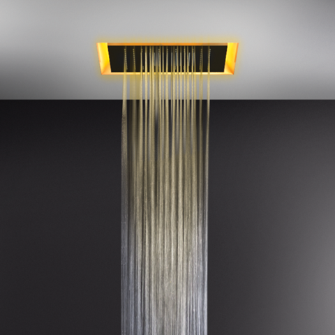 Gessi Afilo 57501#279 Душ потолочный встраиваемый 50х50 см с хромотерапией