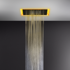 Gessi Afilo 57501#279 Душ потолочный встраиваемый 50х50 см с хромотерапией фото