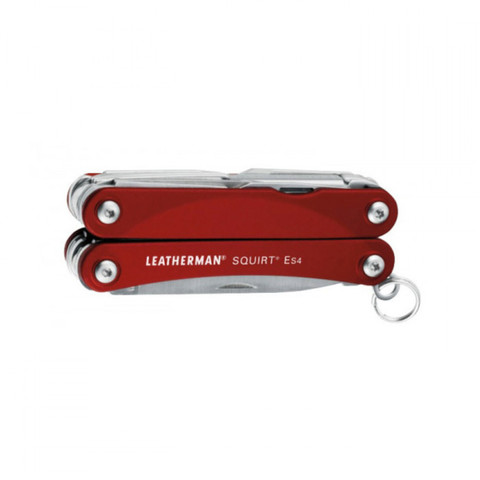 Мультитул Leatherman Squirt ES4, 9 функций, красный