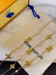 Колье LV с подвесками коллекция Louisette Signature lux