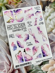 Слайдер-дизайн Nail Design combi -210 (золото)